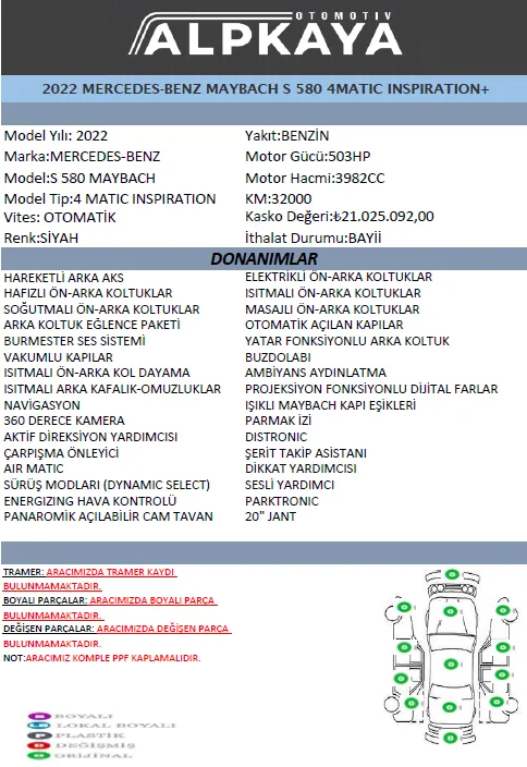 Mercedes-Benz  MAYBACH S 580 4MATIC INSPIRATION+